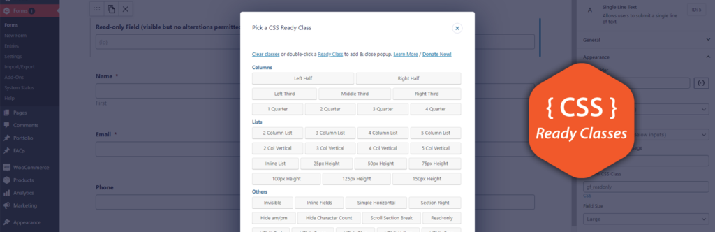 CSS Ready Classes for Gravity Forms WordPress Plugin - ENDURTECH