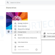 Set Google Shared Drive Theme